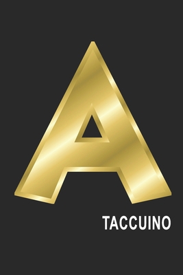 A Taccuino: A Taccuino monogramma lettera A, A4, (15,2 x 22,9 cm) 120 pagine a righe, pagine bianche, Copertina flessibile, ALFABETO (Italian Edition)