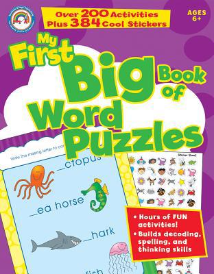 My First Big Book of Word Puzzles, Grades 1 - 3 1936022249 Book Cover