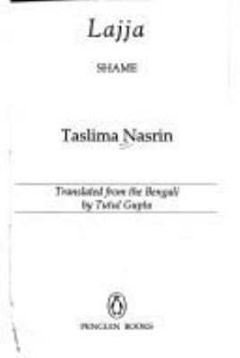 Lajja: Shame 0140240519 Book Cover