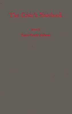 The Critic's Notebook. 0837193249 Book Cover