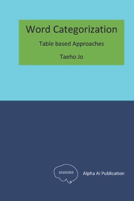 Word Categorization: Table based Approaches B0DHDBNYNK Book Cover
