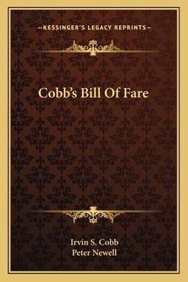 Cobb's Bill Of Fare 1162762144 Book Cover