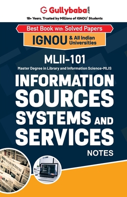 MLII-101 Information Sources, Systems and Services 9390557364 Book Cover