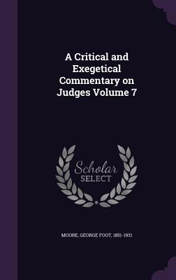 A Critical and Exegetical Commentary on Judges ... 1355413273 Book Cover