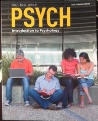 PSYCH Introduction to Psychology 0176582886 Book Cover