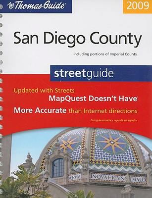 Thomas Guide 2009 San Diego County, California:... 0528870459 Book Cover