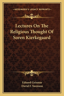 Lectures On The Religious Thought Of Soren Kier... 1163150509 Book Cover