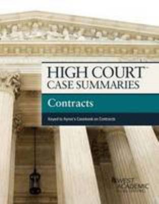 High Court Case Summaries on Contracts, Keyed t... 0314290613 Book Cover