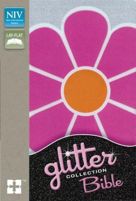 Glitter Collection Bible-NIV-Pink Flower 0310744512 Book Cover