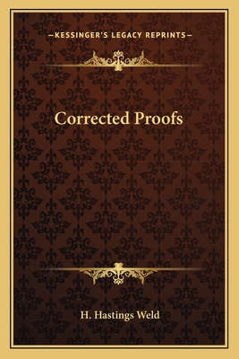 Corrected Proofs 1163777463 Book Cover