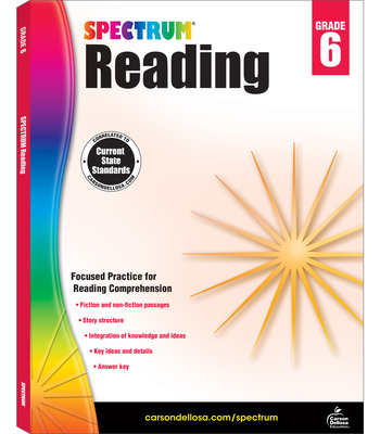 Spectrum Reading Workbook, Grade 6: Volume 25 1483812197 Book Cover