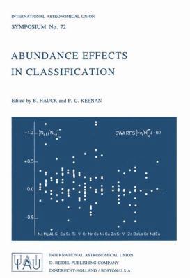 Abundance Effects in Classification: Dedicated ... 9027706743 Book Cover