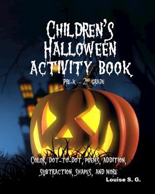 Children's Halloween Activity Book: Pre-K throu... 1977884644 Book Cover