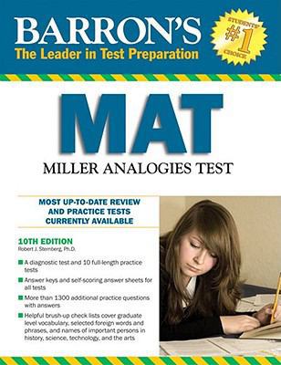 Barron's MAT: Miller Analogies Test 0764142356 Book Cover