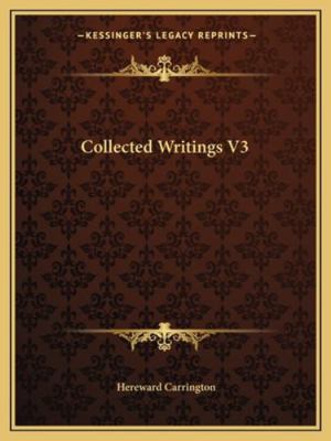 Collected Writings V3 1162811188 Book Cover