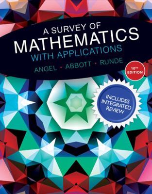 A Survey of Mathematics with Applications with ... 0134196015 Book Cover