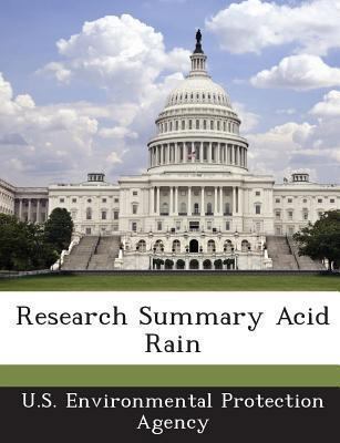 Research Summary Acid Rain 128994847X Book Cover