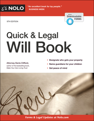 Quick & Legal Will Book 1413327680 Book Cover