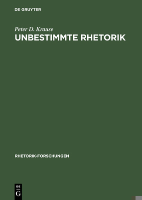 Unbestimmte Rhetorik [German] 3484680148 Book Cover