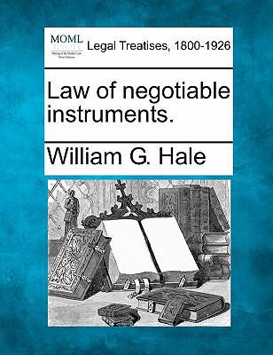 Law of negotiable instruments. 1240192746 Book Cover