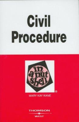 Civil Procedure in a Nutshell 0314180060 Book Cover