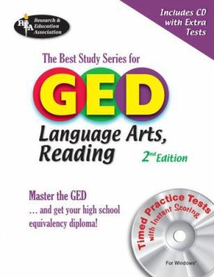 GED Language Arts, Reading w/CD-ROM: -- The Bes... 0738603392 Book Cover