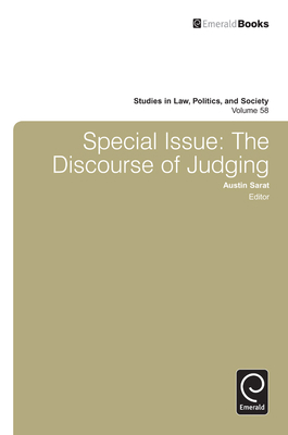 Special Issue: The Discourse of Judging 1780528701 Book Cover