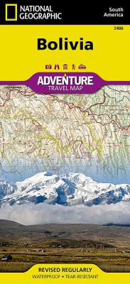 Bolivia Adventure Travel Map [French] B09L2VK3G4 Book Cover