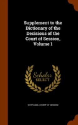 Supplement to the Dictionary of the Decisions o... 1344059554 Book Cover
