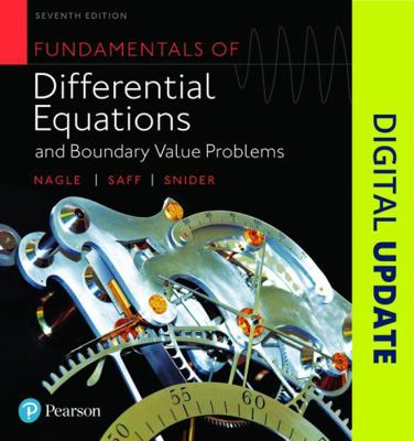 Fundamentals of Differential Equations and Boun... 0321977106 Book Cover