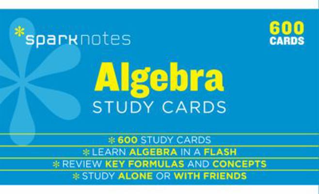 Algebra Sparknotes Study Cards 1411469895 Book Cover