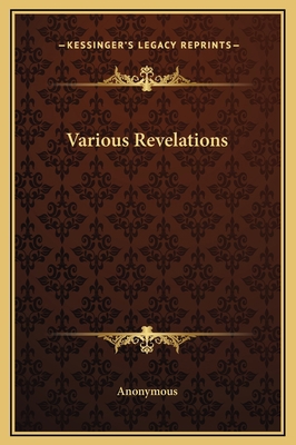 Various Revelations 1169334512 Book Cover