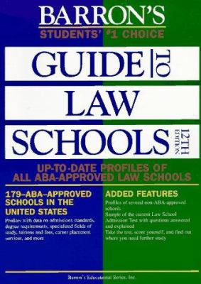 Barron's Guide to Law Schools 0812095588 Book Cover