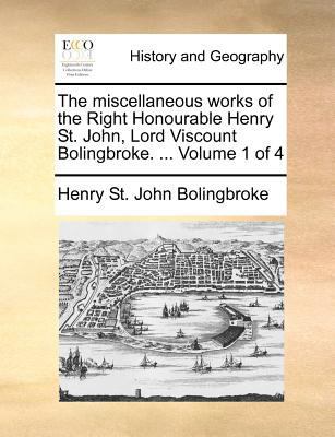 The miscellaneous works of the Right Honourable... 1171381875 Book Cover