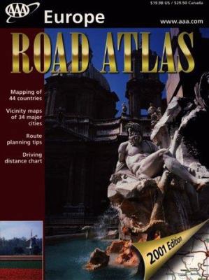 AAA Europe Road Atlas: 2001 Edition 1562514512 Book Cover