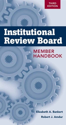 Institutional Review Board Member Handbook: . 1449647448 Book Cover
