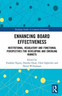 Enhancing Board Effectiveness: Institutional, R... 1138048321 Book Cover