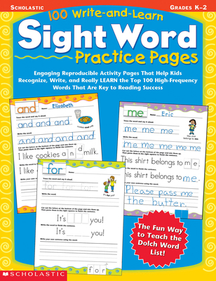 100 Write-and-Learn Sight Word Practice Pages, ... B00KEVVXYW Book Cover