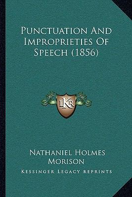 Punctuation And Improprieties Of Speech (1856) 1166931854 Book Cover