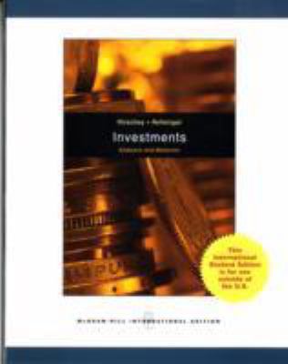 Investments: Analysis and Behavior 0071286381 Book Cover