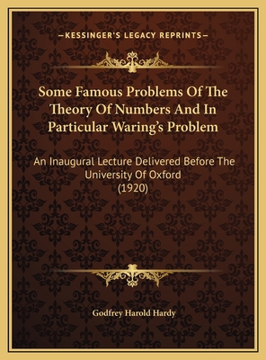 Some Famous Problems Of The Theory Of Numbers A... 1169551556 Book Cover