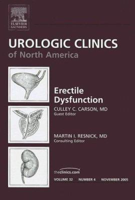 Erectile Dysfunction, An Issue of Urologic Clin... 141602803X Book Cover