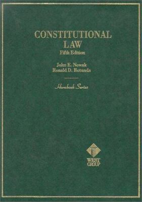 Constitutional Law (HORNBOOK SERIES STUDENT EDI... 0314061754 Book Cover