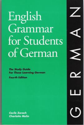 English Grammar for Students of German 0934034311 Book Cover