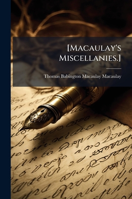 [Macaulay's Miscellanies.] 1172039534 Book Cover