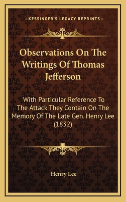 Observations on the Writings of Thomas Jefferso... 1164286250 Book Cover