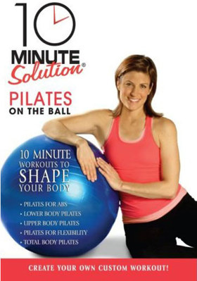 10 Minute Solution: Pilates On The Ball B0013D8M3A Book Cover