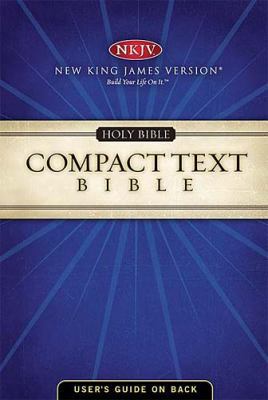 Compact Text Bible (Bible Nkjv Black Hardcover) 0718002105 Book Cover