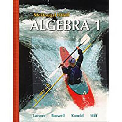 McDougal Littell Algebra 1: Students Edition 2007 0618594027 Book Cover