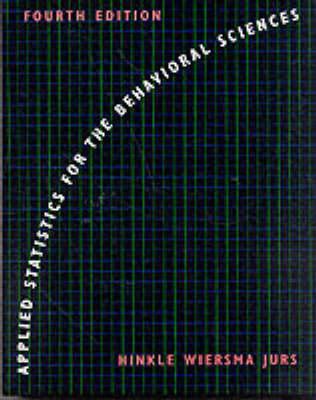 Applied Statistics for Behavioral Sciences, Fou... 0395890578 Book Cover